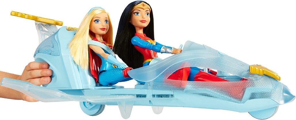 DC Super Hero Girls Wonder Woman Doll & Invisible Jet Review - Kids ...