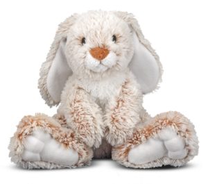 Melissa & Doug 7674 Plush Burrow Bunny Rabbit Stuffed Animal, 9 Inch