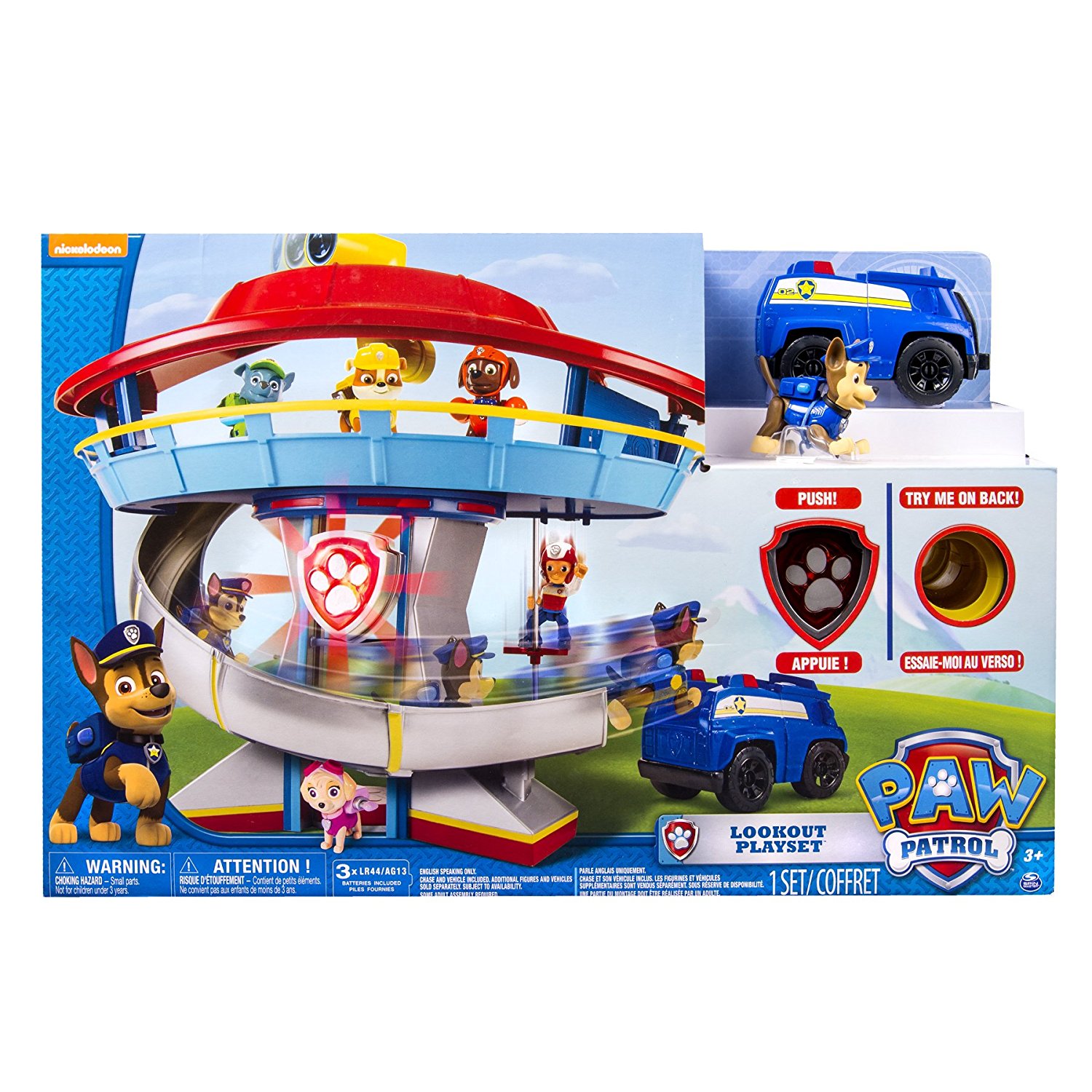 paw patrol interactive ride on play set