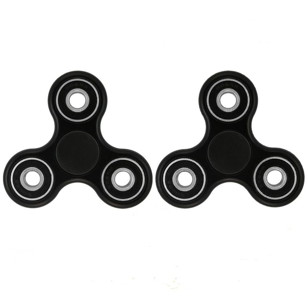 Holisouse 2 Pack Tri-Spinner Hand Fidget Spinner Toy