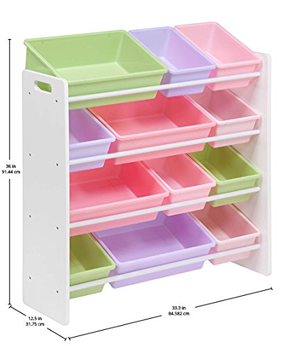 honey can do toy organizer gray