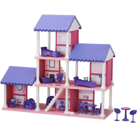 american plastic 4 room dollhouse