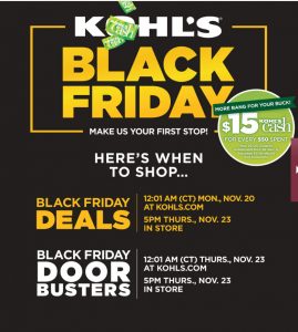 kohls black friday 2017