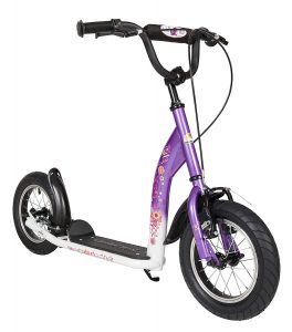 Bikestar 12 inch Kids Kick Scooter Purple and White