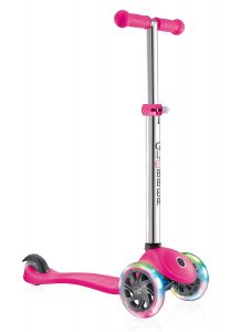 Globber 3 Wheel Adjustable Height Scooter with LED Light Up Wheels