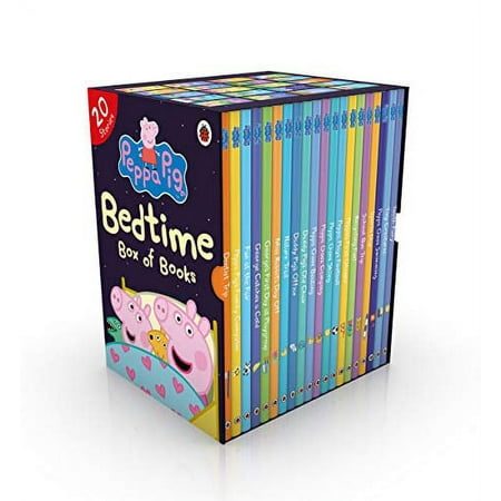 Peppa Pig Bedtime Box of Books 20 Stories Ladybird Collection Box Set Peppa Goes Swimming...