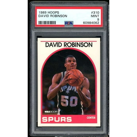 David Robinson Rookie Card 1989-90 Hoops #310 PSA 9