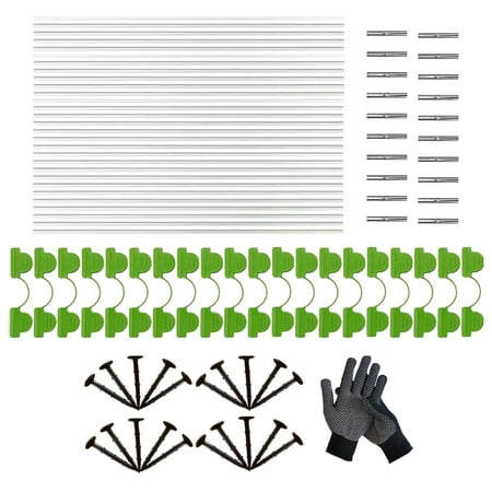 Garden Hoops Set Bendable DIY Plant Support Garden Stakes for Garden Netting 30 Hoops Set