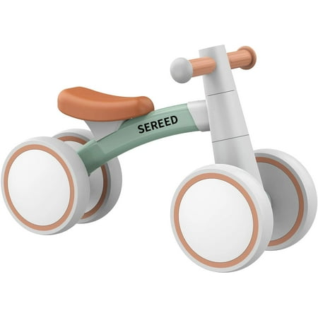 SEREED Baby Balance Bike for 1 Year Old Boys Girls 12-24 Month Toddler Balance Bike 4 Wheels Toddler First Bike First Birthday Gifts