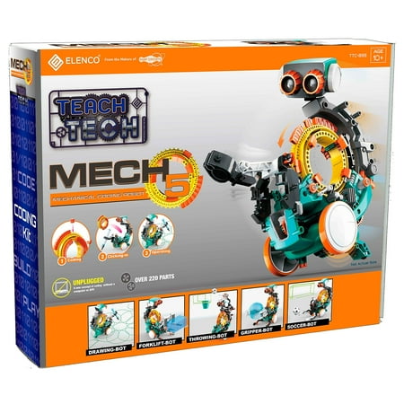 Teach Tech™ Mech 5 TTC895 | Entry Level Mechanical Coding Robot | STEM Educational Toy for Kids 10+