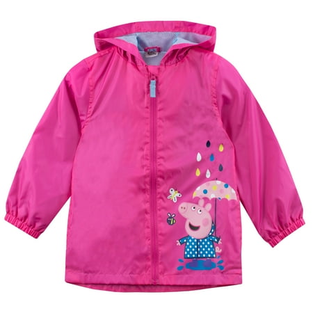 Peppa Pig Girls Raindrops Raincoat Sizes 2T-8